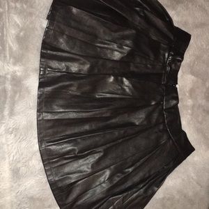 Forever 21 black pleather skirt